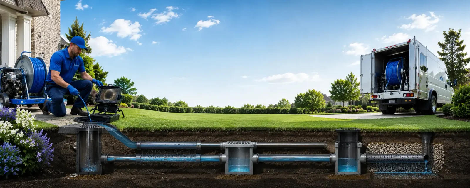 Outdoor drain cleaning information for Stanford, IL